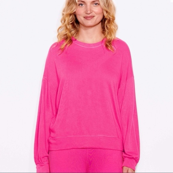 Sundry long sleeve sweatshirt pink Size 0 - Picture 1 of 8